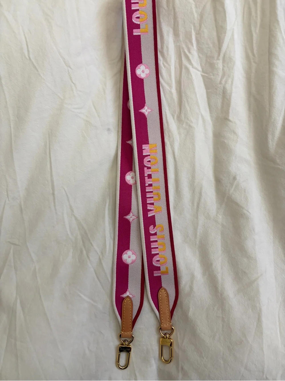 Louis Vuitton Pink Guitar Strap